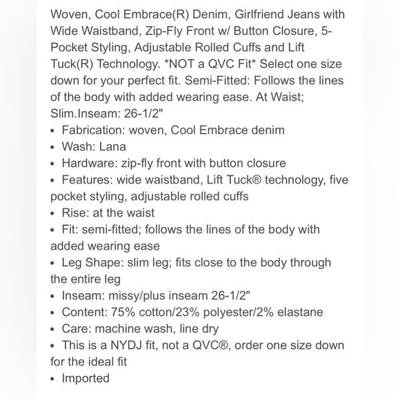 NYDJ High Rise Girlfriend Jean With
Hollywood Waistband - Lana - Picture 4 of 5